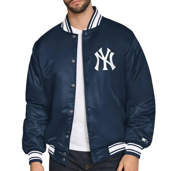 NY Yankees Home Plate Printed Graphic Jacket