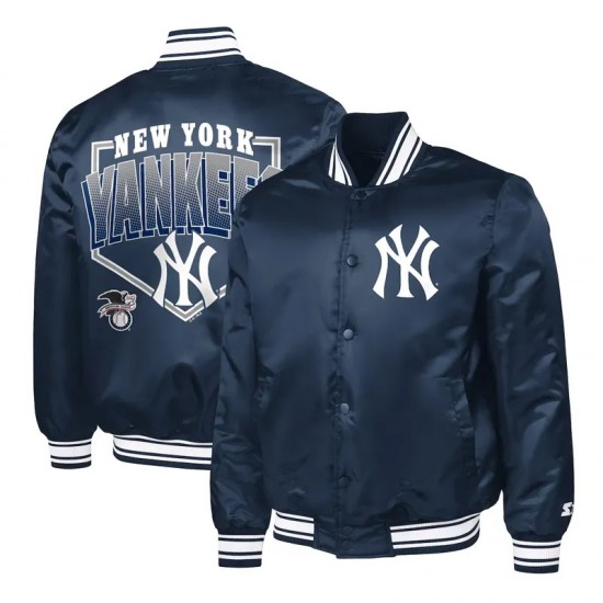NY Yankees Home Plate Printed Graphic Jacket