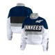 NY Yankees Racing Navy/White Full-Zip Jacket