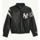 NY Yankees Retro Full Zip Leather Jacket NY Yankees Retro Full Zip Leather Jacket