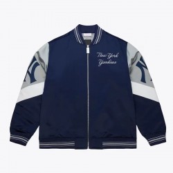 NY Yankees Throw It Back Heavyweight Satin Jacket