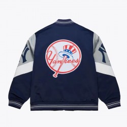NY Yankees Throw It Back Heavyweight Satin Jacket