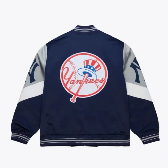 NY Yankees Throw It Back Heavyweight Satin Jacket