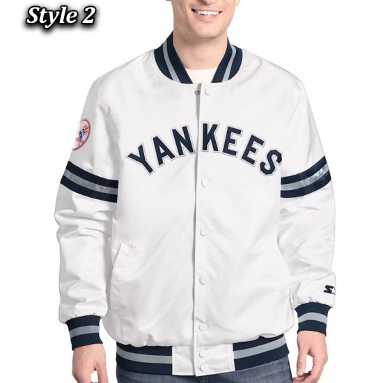NY Yankees Varsity Scout Satin Jacket NY Yankees Varsity Scout Satin Jacket
