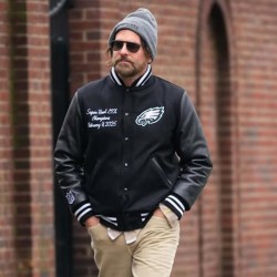 NYC Philadelphia Eagles Bradley Cooper Varsity Jacket NYC Philadelphia Eagles Bradley Cooper Varsity Jacket