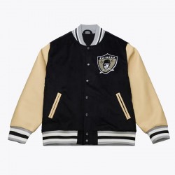 Oakland Raiders Team Traditions Varsity Wool/Leather Jacket