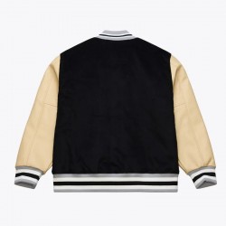 Oakland Raiders Team Traditions Varsity Wool/Leather Jacket