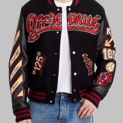 Varsity Off-White x AC Milan 125th Anniversary Jacket Varsity Off-White x AC Milan 125th Anniversary Jacket