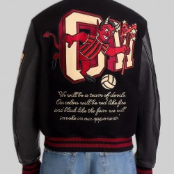 Varsity Off-White x AC Milan 125th Anniversary Jacket Varsity Off-White x AC Milan 125th Anniversary Jacket