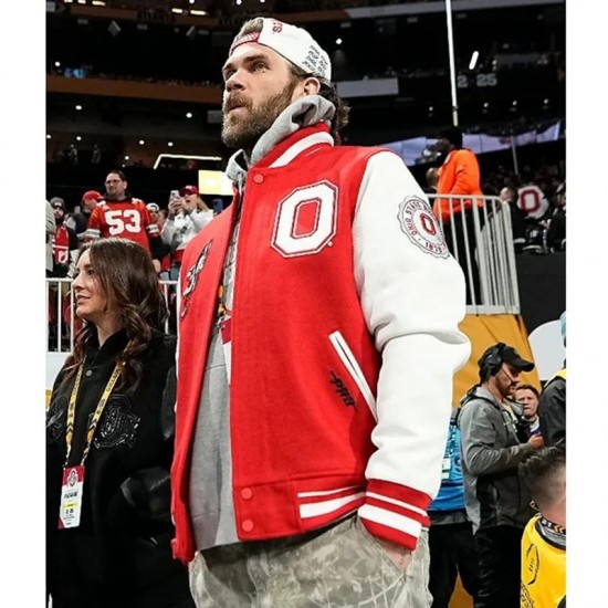 Ohio State Bryce Harper Varsity Jacket Ohio State Bryce Harper Varsity Jacket