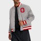 Ohio State Buckeyes Legacy Gray Bomber Jacket