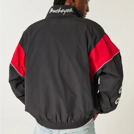 Ohio State University Black Windbreaker Jacket Ohio State University Black Windbreaker Jacket