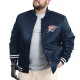 Oklahoma City Thunder Adaptive Bold Logo Varsity Satin Jacket