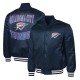 Oklahoma City Thunder Adaptive Bold Logo Varsity Satin Jacket