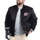 Oklahoma City Thunder Adaptive Bold Logo Varsity Satin Jacket