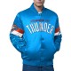 Oklahoma City Thunder Triple Option Varsity Satin Jacket