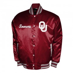 Oklahoma Sooners Club Satin Jacket