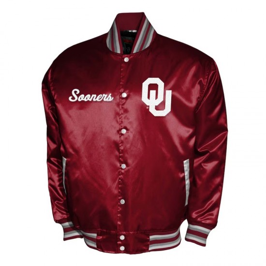 Oklahoma Sooners Club Satin Jacket