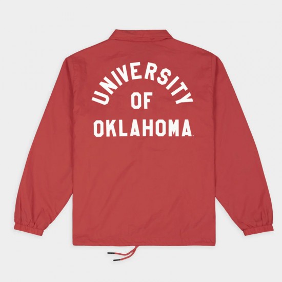 Oklahoma Sooners Football Retro Helmet Coaches Jacket Oklahoma Sooners Football Retro Helmet Coaches Jacket