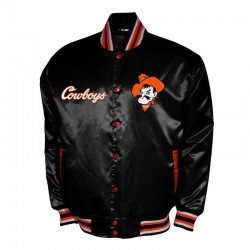 Oklahoma State Cowboys Club Satin Jacket