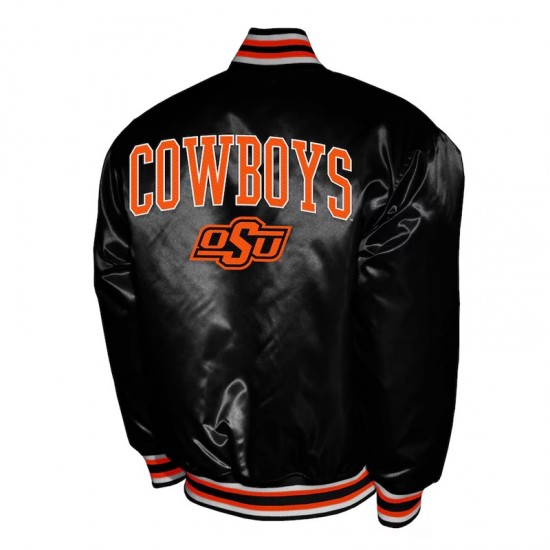 Oklahoma State Cowboys Club Satin Jacket