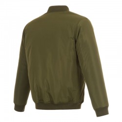 Olive/Orange Chicago Bears Full-Zip Reversible Bomber Jacket