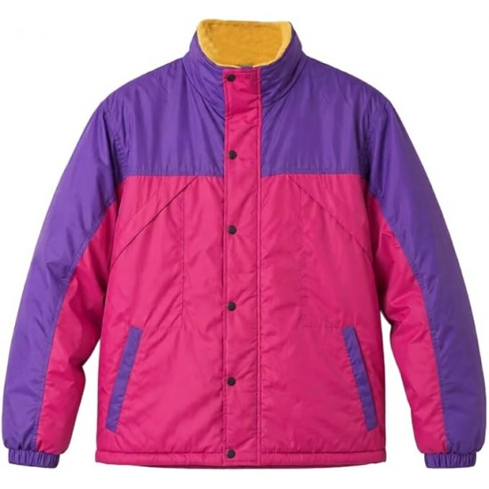 Oliver Tree 90s Retro Colorblock Windbreaker Jacket front view jacket