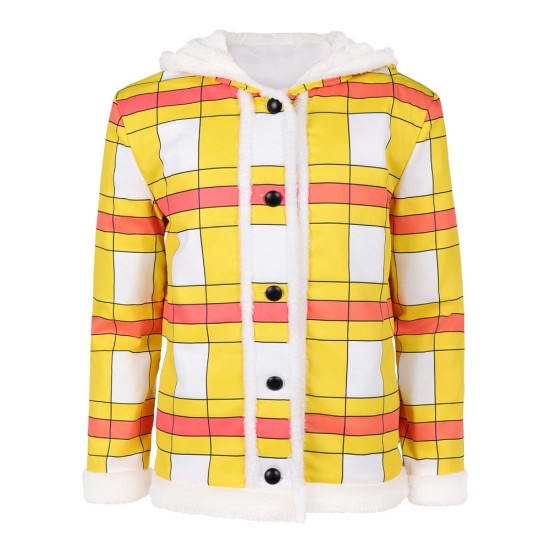 One Piece Season 2 Luffy Yellow Coat Outfit Halloween Carnival Party Cosplay Costume