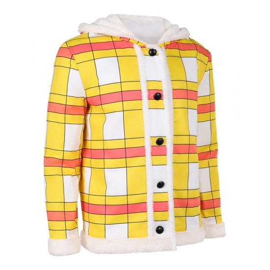 One Piece Season 2 Luffy Yellow Coat Outfit Halloween Carnival Party Cosplay Costume