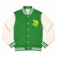 Oregon Ducks Green and Off White Varsity Jacket