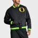 Oregon Ducks Legacy Bomber Black Full-Snap Satin Jacket Oregon Ducks Legacy Bomber Black Full-Snap Satin Jacket