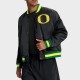Oregon Ducks Legacy Bomber Black Full-Snap Satin Jacket Oregon Ducks Legacy Bomber Black Full-Snap Satin Jacket