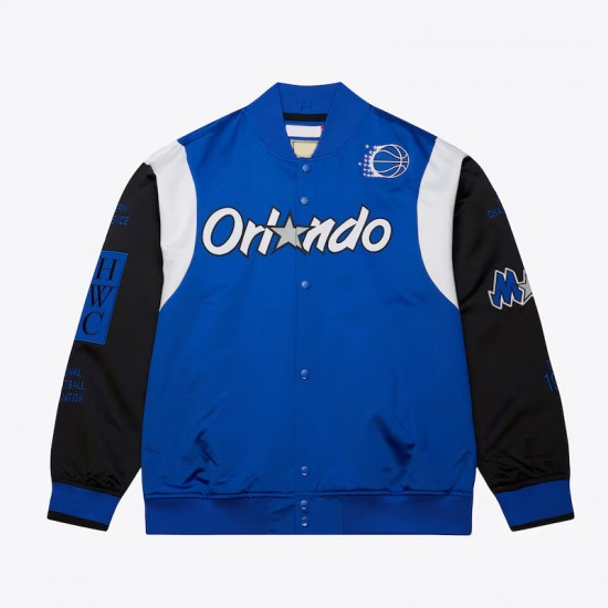 Orlando Magic Team Origins Royal Satin Jacket Orlando Magic Team Origins Royal Satin Jacket