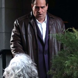 Oswald Cobblepot The Penguin Brown Leather Coat