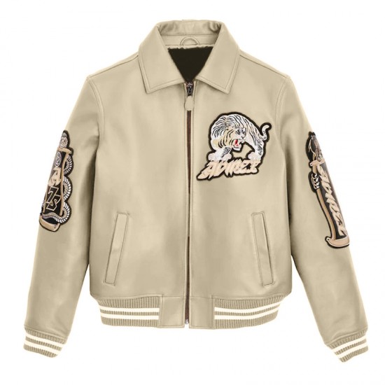 Patched Leather Jacket - Speed Tiger Edition Patched Leather Jacket - Speed Tiger Edition