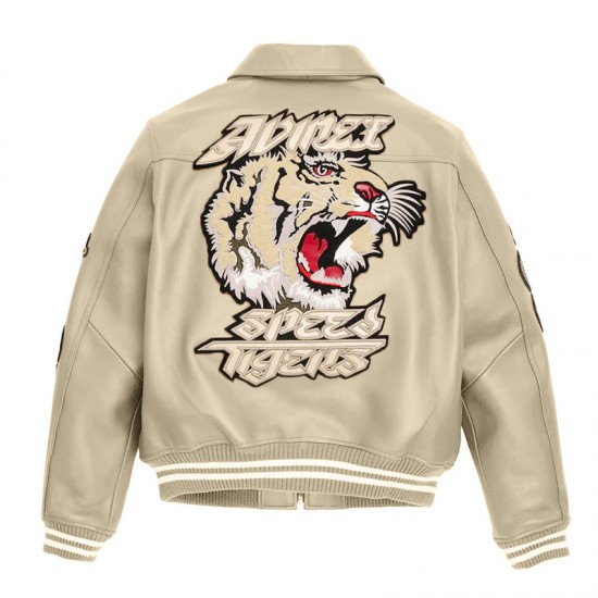 Patched Leather Jacket - Speed Tiger Edition Patched Leather Jacket - Speed Tiger Edition
