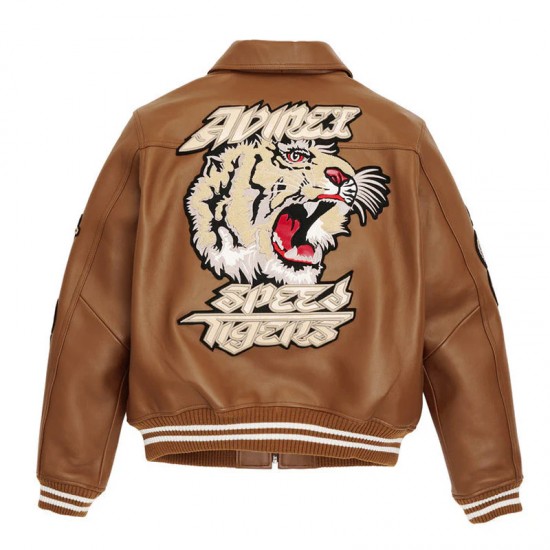 Patched Leather Jacket - Speed Tiger Edition Patched Leather Jacket - Speed Tiger Edition