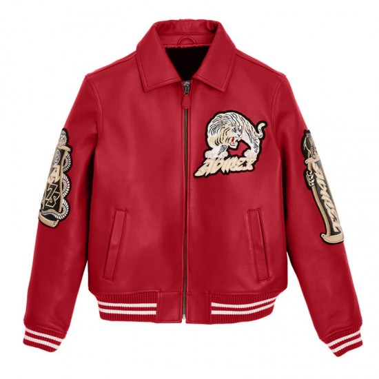 Patched Leather Jacket - Speed Tiger Edition Patched Leather Jacket - Speed Tiger Edition