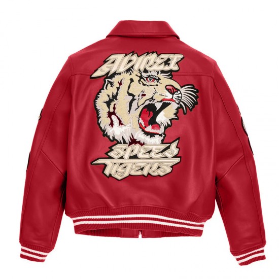 Patched Leather Jacket - Speed Tiger Edition Patched Leather Jacket - Speed Tiger Edition