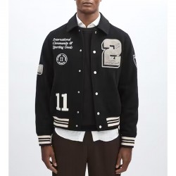 Patty Mills NYC Black Varsity Jacket