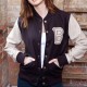 Payday 2 Hotline Miami Brown Varsity Jacket For Women's