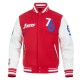 Philadelphia 76ers 2024/25 City Edition Chenille Red Varsity Jacket Philadelphia 76ers 2024/25 City Edition Chenille Red Varsity Jacket