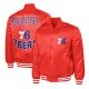 Philadelphia 76ers Adaptive Bold Logo Varsity Satin Jacket