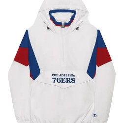 Philadelphia 76ers Breakaway White Jacket