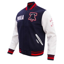 Philadelphia 76ers City of Brotherly Love Varsity Jacket Philadelphia 76ers City of Brotherly Love Varsity Jacket