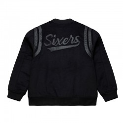 Philadelphia 76ers Nights Walk The Tunnel Black Varsity Jacket Philadelphia 76ers Nights Walk The Tunnel Black Varsity Jacket