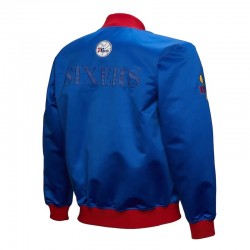 Philadelphia 76ers OG 3.0 Lightweight Royal Satin Jacket Philadelphia 76ers OG 3.0 Lightweight Royal Satin Jacket