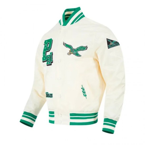 Philadelphia Eagles Best of Classic Rib Satin Jacket