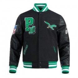 Philadelphia Eagles Best of Classic Rib Varsity Jacket