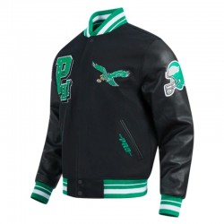 Philadelphia Eagles Best of Classic Rib Varsity Jacket